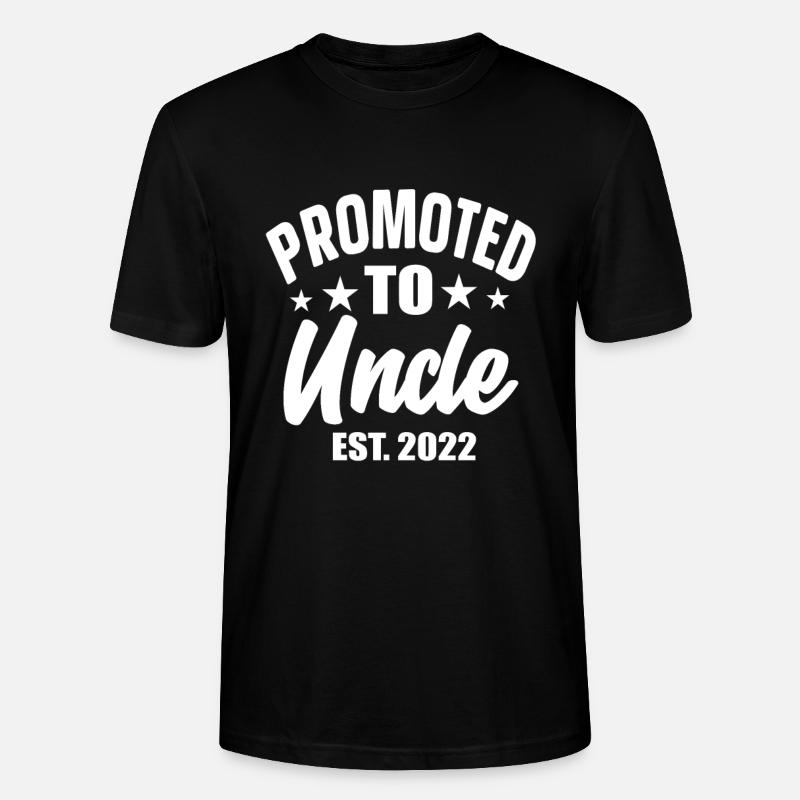 Promu Oncle est 2022 - T-shirt bio CRAFTER Stanley Stella Unisexe - noir