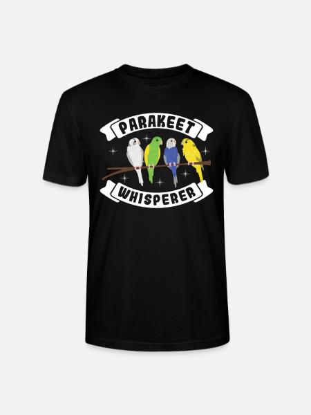 Parakeet Whisperer - Stanley/Stella CRAFTER Unisex Organic T-Shirt - black