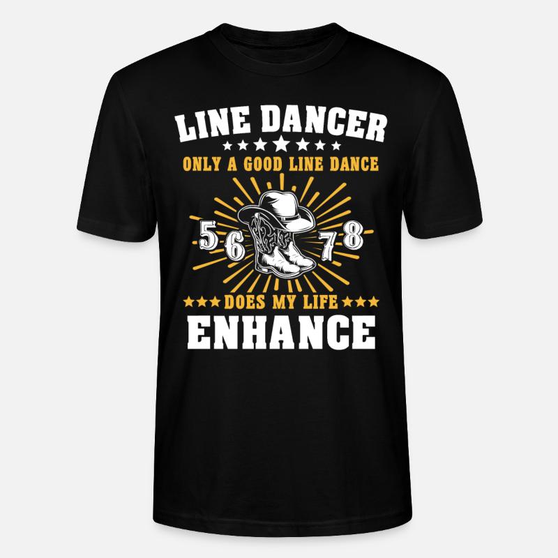 Line Dancing - Stanley/Stella Unisex Bio-T-Shirt CRAFTER - Schwarz