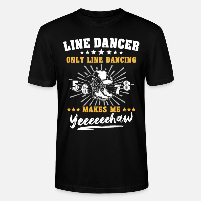 Line Dancing - Stanley/Stella Unisex Bio-T-Shirt CRAFTER - Schwarz