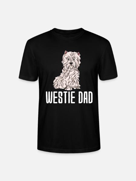 West Highland Terrier - Stanley/Stella CRAFTER Unisex Organic T-Shirt - black