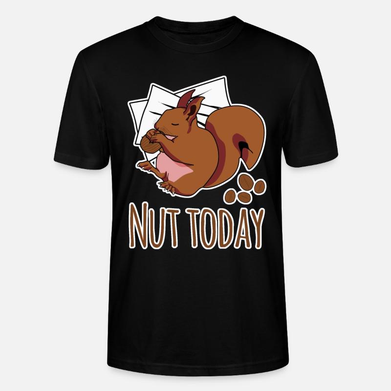 Eichhörnchen Nut Today - Stanley/Stella Unisex Bio-T-Shirt CRAFTER - Schwarz