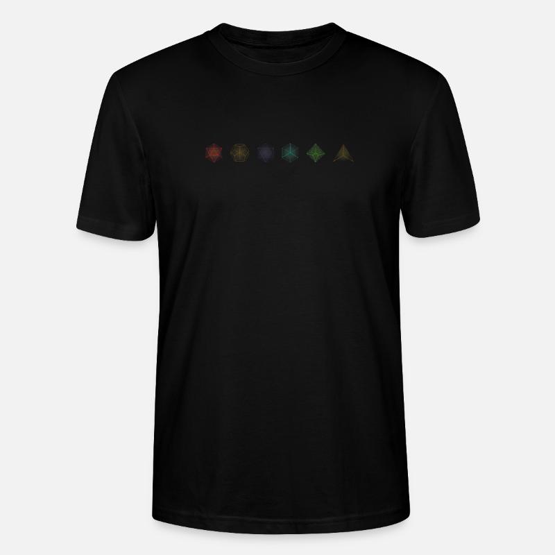 RPG Stylo de table et papier D20 Cube Motif - T-shirt bio CRAFTER Stanley Stella Unisexe - noir