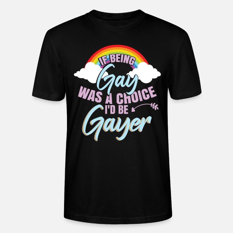Ich wäre schwuler - Stanley/Stella Unisex Bio-T-Shirt CRAFTER - Schwarz