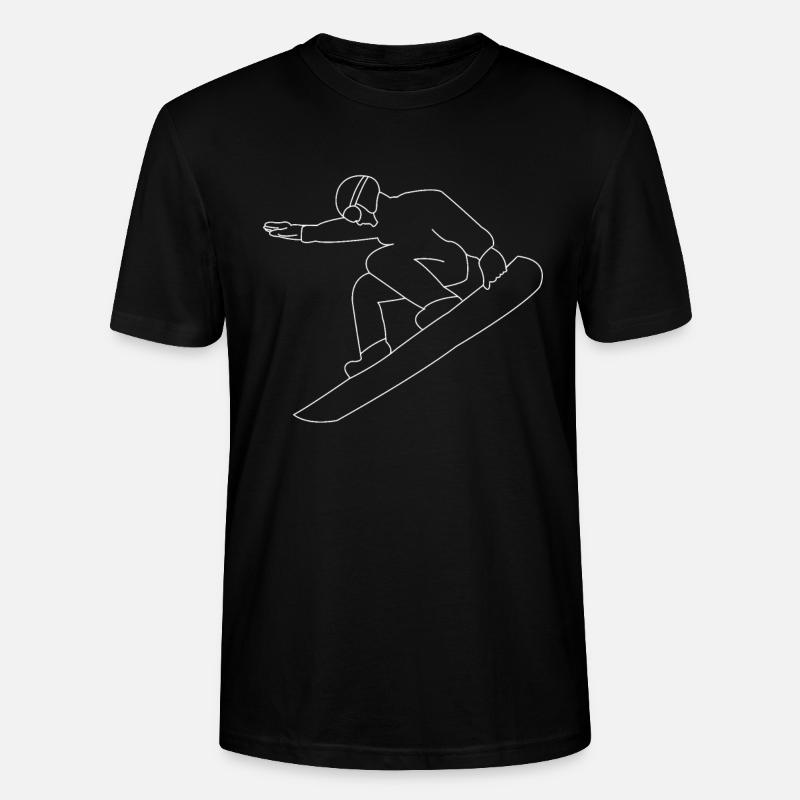Snowboarden Snowboarder - Stanley/Stella Unisex Bio-T-Shirt CRAFTER - Schwarz