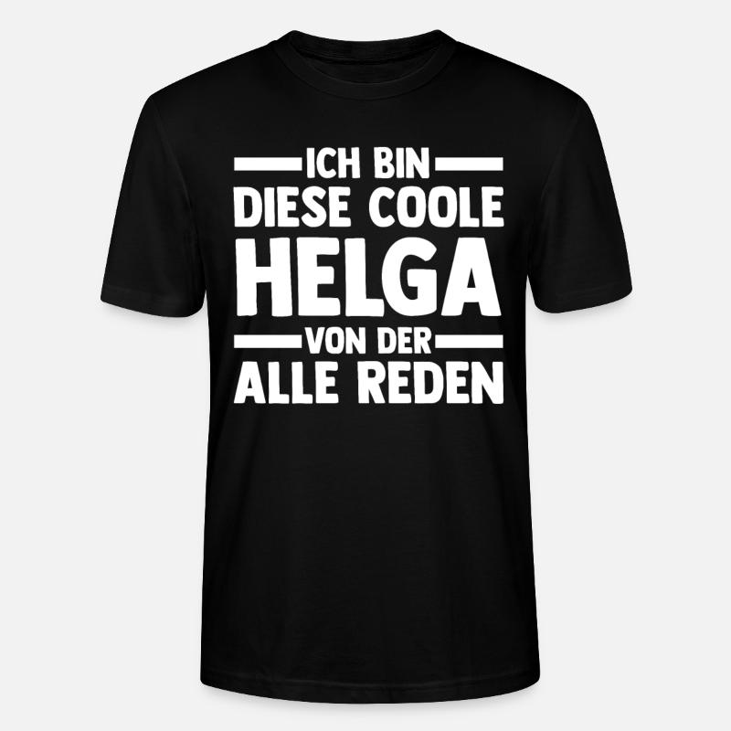 Helga - Stanley/Stella Unisex Bio-T-Shirt CRAFTER - Schwarz
