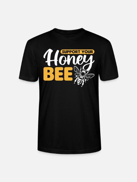 Unterstützen Sie Honigbiene - Stanley/Stella Unisex Bio-T-Shirt CRAFTER - Schwarz