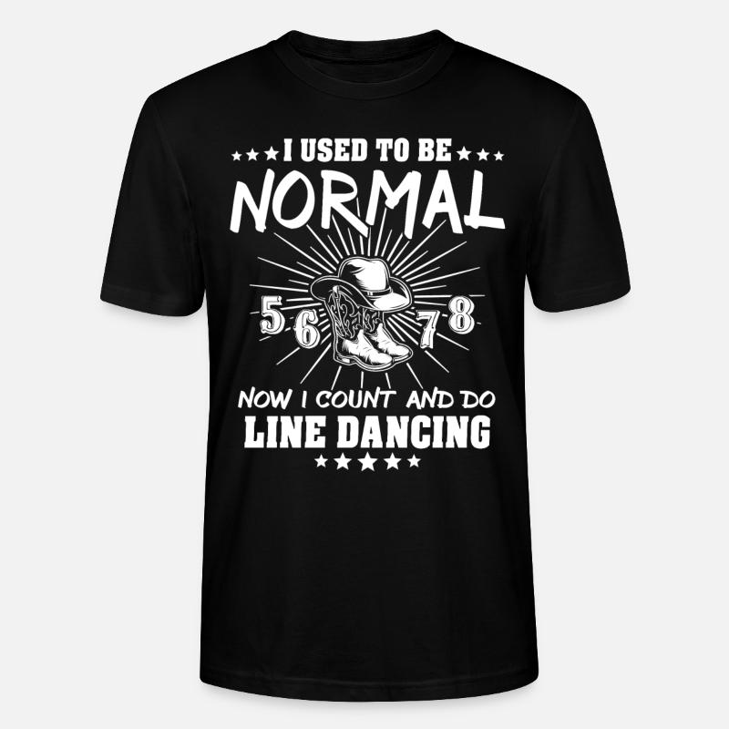Line Dancing Line Dance - Stanley/Stella Unisex Bio-T-Shirt CRAFTER - Schwarz