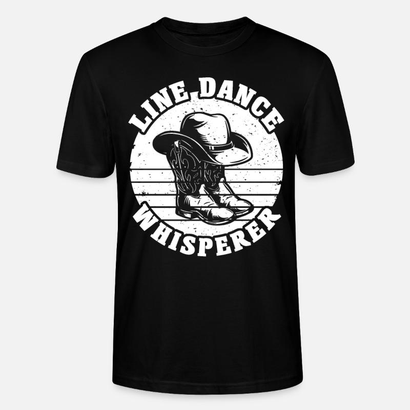 Line Dancing Line Dance - Stanley/Stella Unisex Bio-T-Shirt CRAFTER - Schwarz