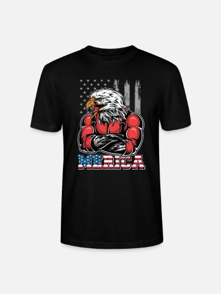 Merica | 4th of july - Stanley/Stella Unisex Bio-T-Shirt CRAFTER - Schwarz