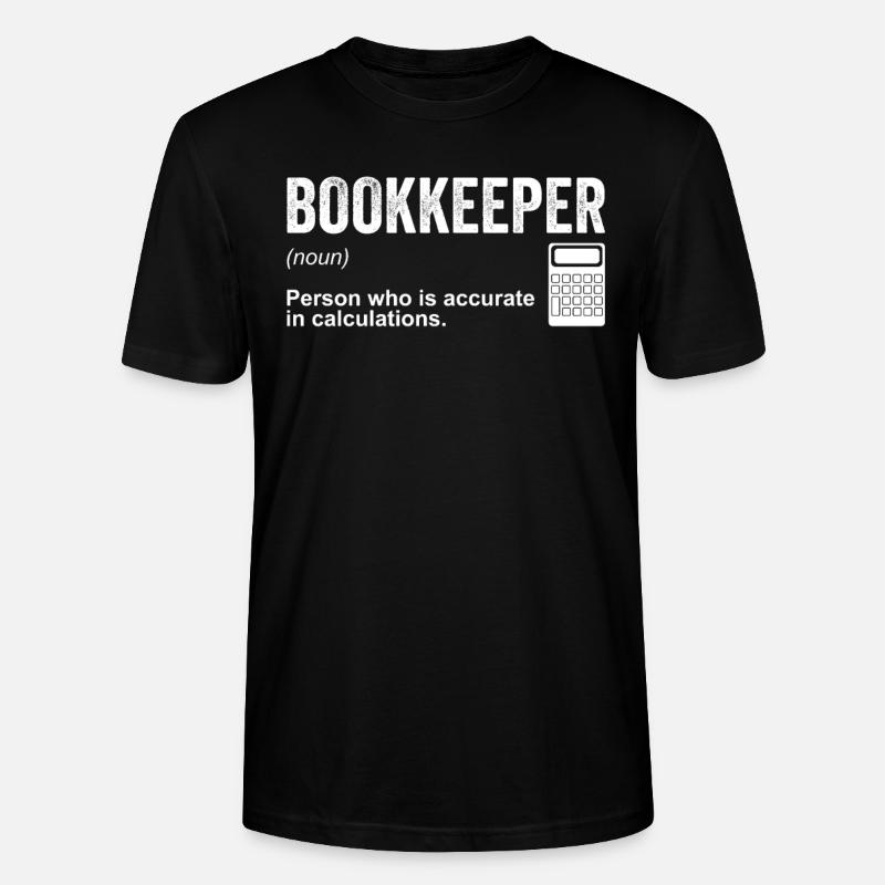 Tenue de livres Comptable Comptable - T-shirt bio CRAFTER Stanley Stella Unisexe - noir