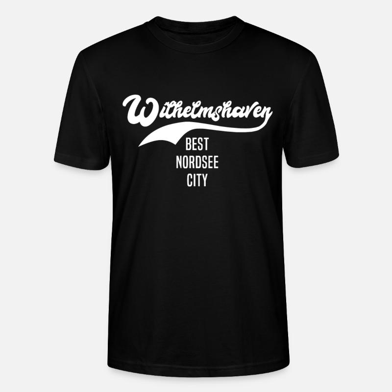 Lustige Wilhelmshaven Sprüche - Stanley/Stella Unisex Bio-T-Shirt CRAFTER - Schwarz