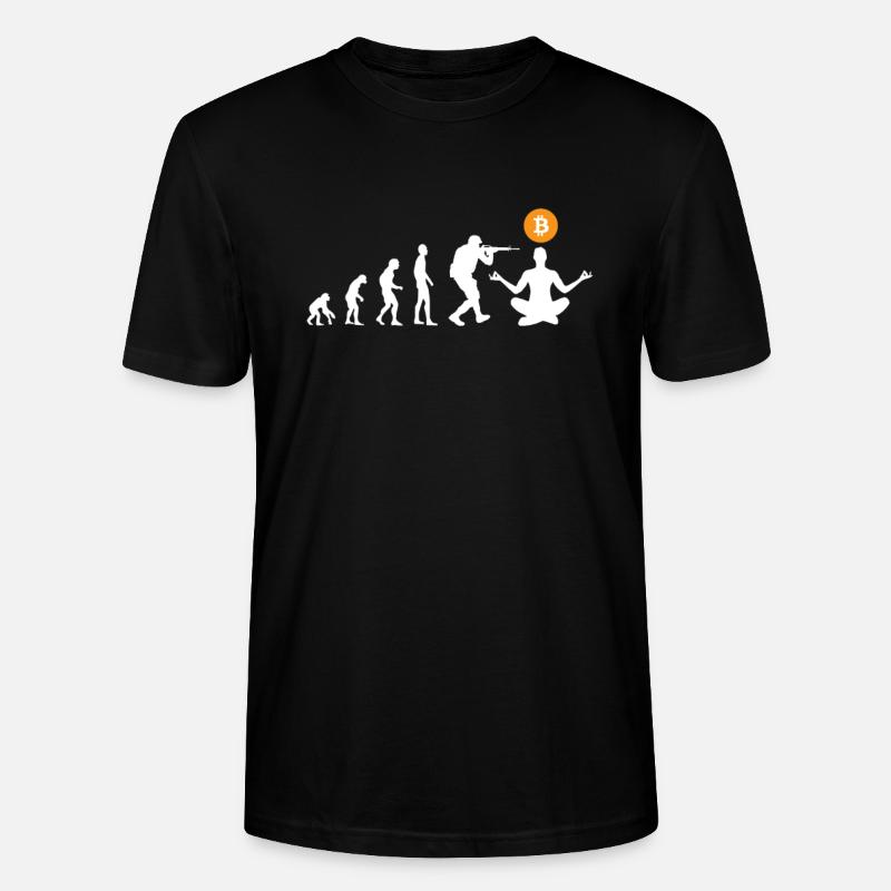 Évolution du bitcoin - T-shirt bio CRAFTER Stanley Stella Unisexe - noir