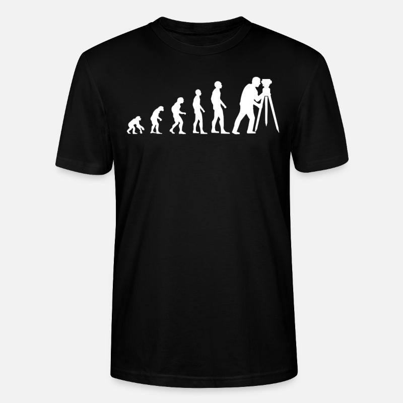 Géomètre Géomètre Evolution Cadeau - T-shirt bio CRAFTER Stanley Stella Unisexe - noir