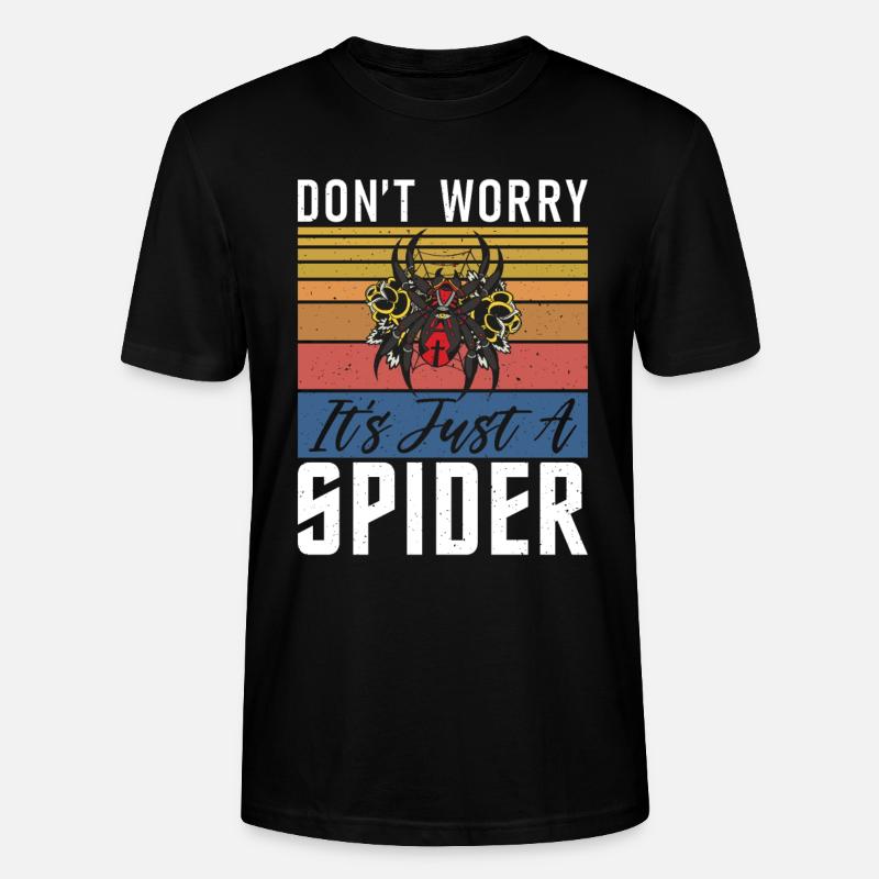 Spider Lover Geschenke - Stanley/Stella Unisex Bio-T-Shirt CRAFTER - Schwarz