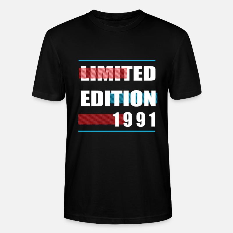 Édition limitée 1991 - T-shirt bio CRAFTER Stanley Stella Unisexe - noir