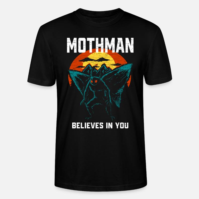 Mothman Kryptozoologie - Stanley/Stella Unisex Bio-T-Shirt CRAFTER - Schwarz