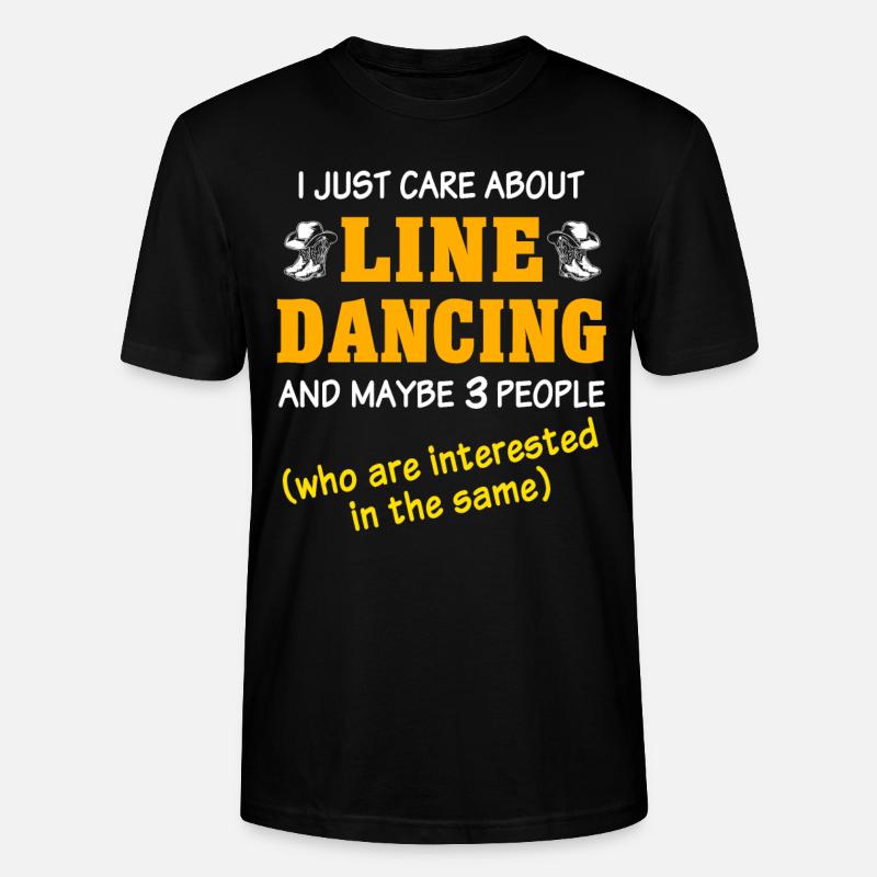 Line Dancing Sprüche - Stanley/Stella Unisex Bio-T-Shirt CRAFTER - Schwarz