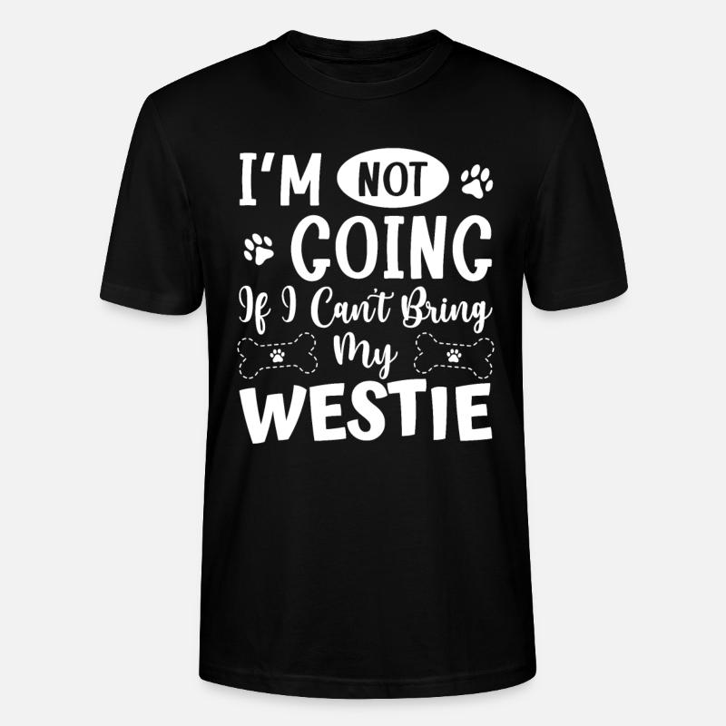 West highland terrier - Stanley/Stella Unisex Bio-T-Shirt CRAFTER - Schwarz