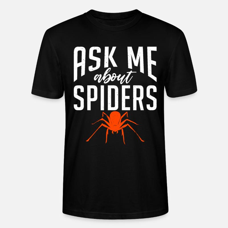 Spider Lover Geschenke - Stanley/Stella Unisex Bio-T-Shirt CRAFTER - Schwarz