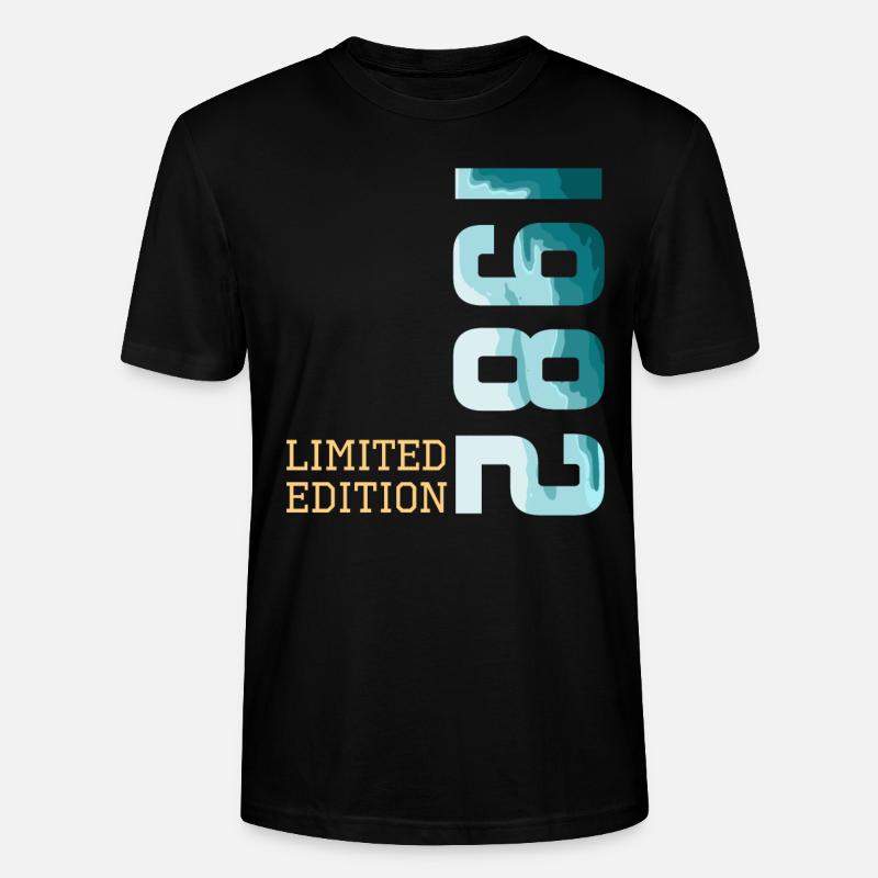 1982 Édition limitée - T-shirt bio CRAFTER Stanley Stella Unisexe - noir