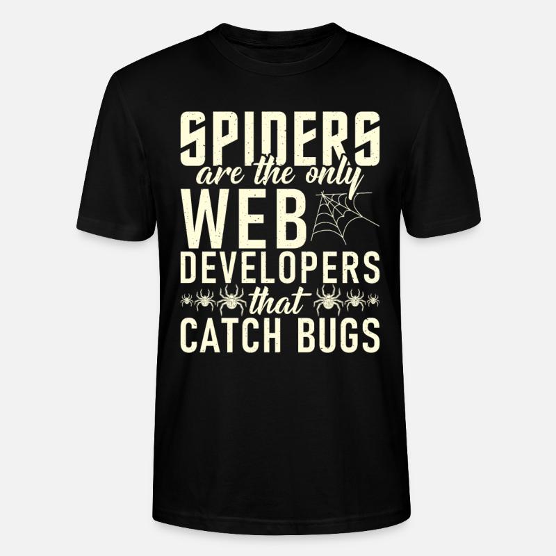 Spider Lover Geschenke - Stanley/Stella Unisex Bio-T-Shirt CRAFTER - Schwarz