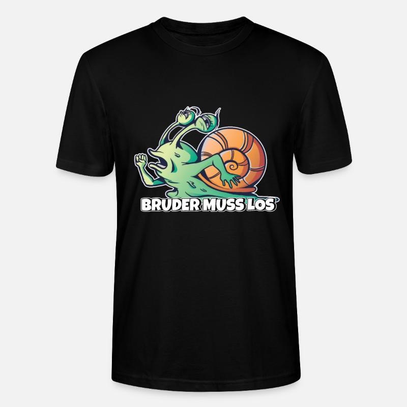 Bruder muss los - Stanley/Stella Unisex Bio-T-Shirt CRAFTER - Schwarz