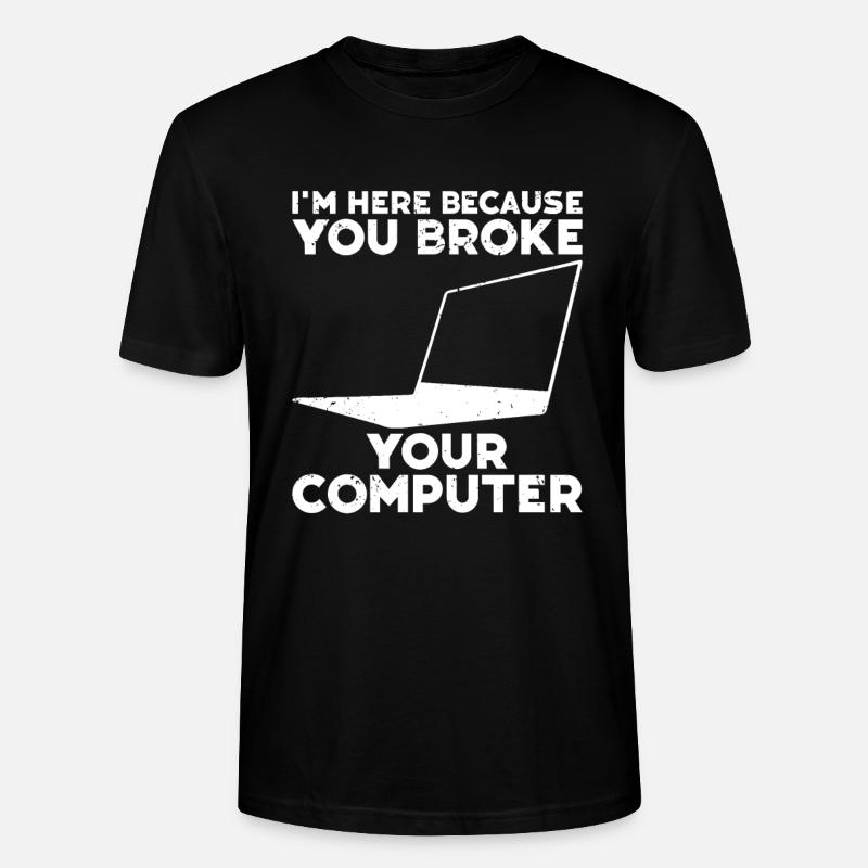 Computerreparaturtechnologie -Support -Technologie - Stanley/Stella Unisex Bio-T-Shirt CRAFTER - Schwarz