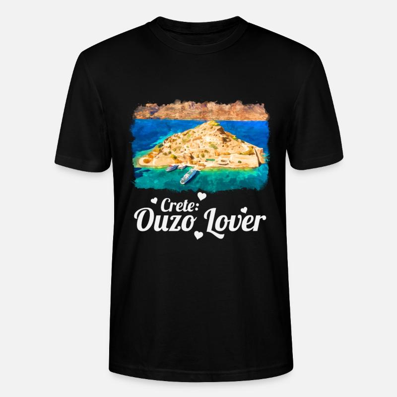 Crete Ouzo Lover - Stanley/Stella Unisex Bio-T-Shirt CRAFTER - Schwarz