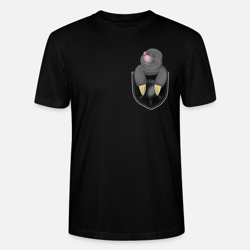 Maulwurf Agent Spion Bergarbeiter Geschenk - Stanley/Stella Unisex Bio-T-Shirt CRAFTER - Schwarz