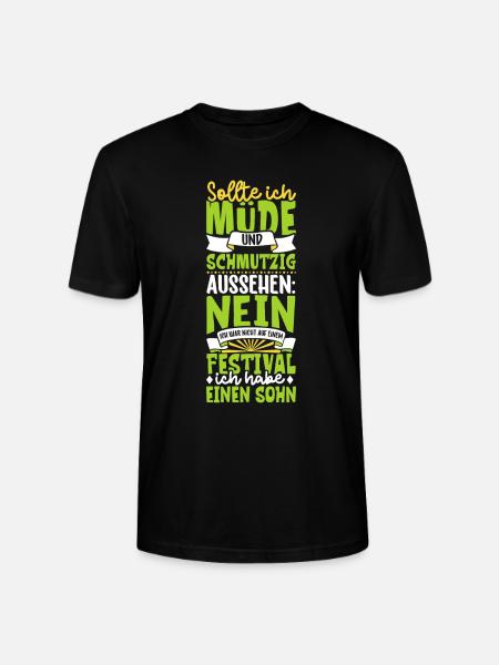 Müde und schmutzig - Sohn - Stanley/Stella Unisex Bio-T-Shirt CRAFTER - Schwarz