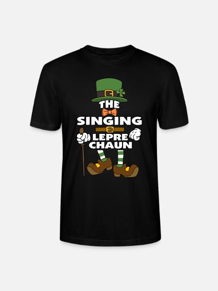 Le lutin chantant Saint-Patrick - T-shirt bio CRAFTER Stanley Stella Unisexe - noir