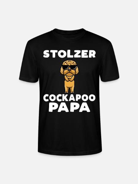 Stolzer Cockapoo Papa - Stanley/Stella Unisex Bio-T-Shirt CRAFTER - Schwarz