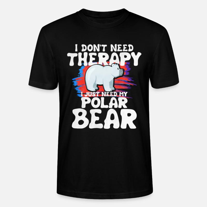 Eisbär - Stanley/Stella Unisex Bio-T-Shirt CRAFTER - Schwarz
