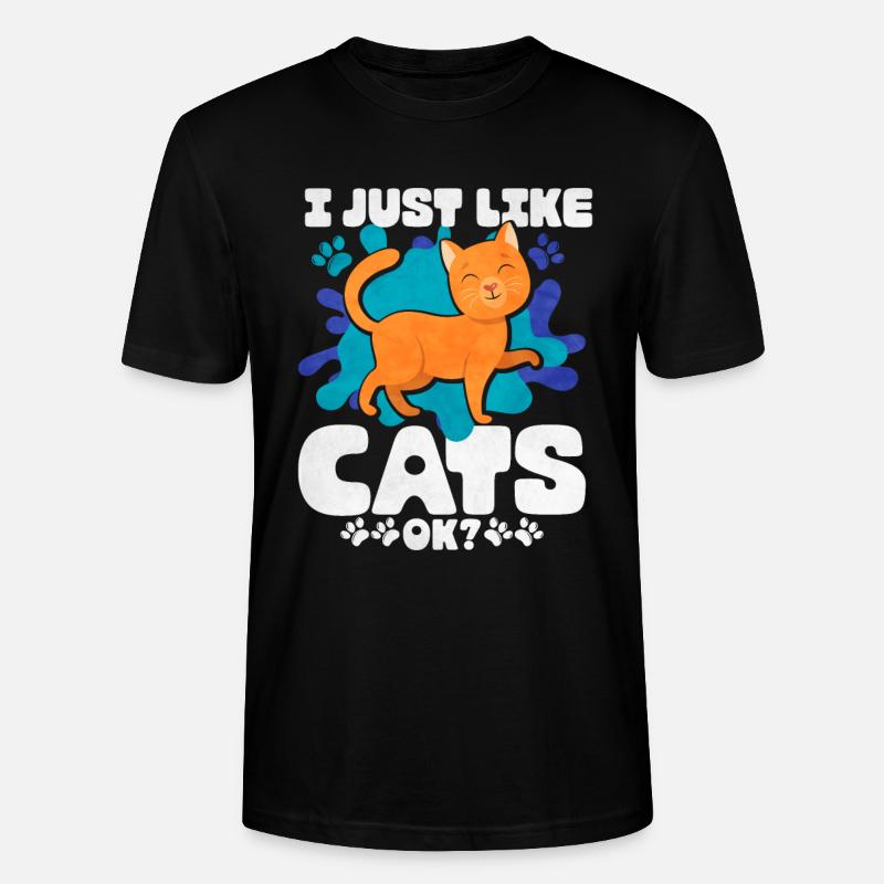 Katze - Stanley/Stella Unisex Bio-T-Shirt CRAFTER - Schwarz