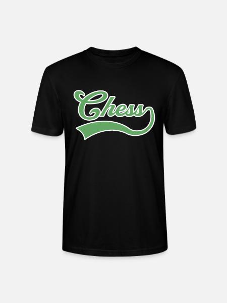 Lettrage d’échecs - T-shirt bio CRAFTER Stanley Stella Unisexe - noir