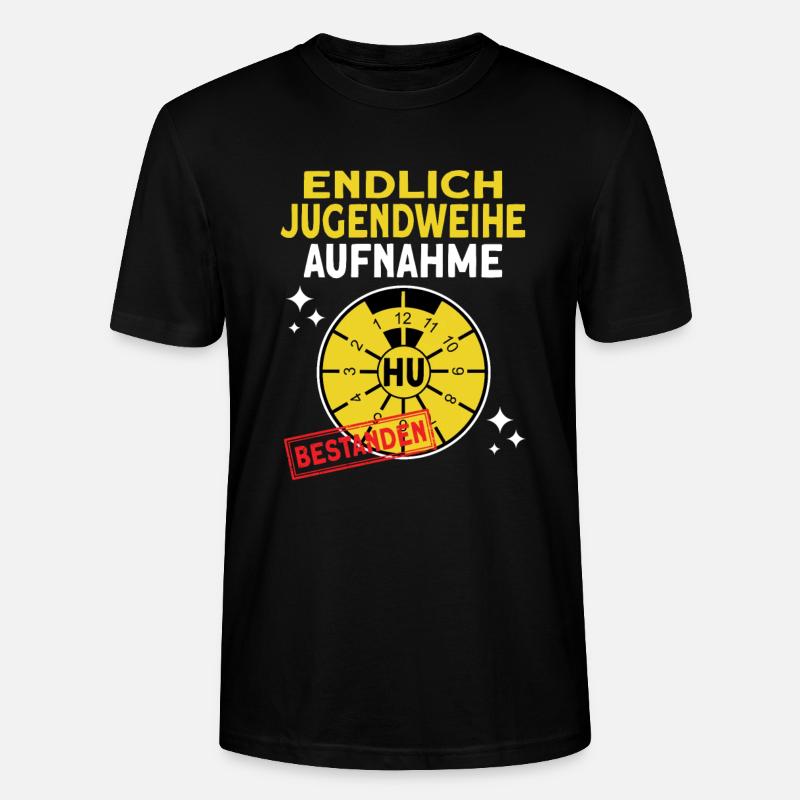 Jugendweihe Geschenke für jugendliche - Stanley/Stella Unisex Bio-T-Shirt CRAFTER - Schwarz