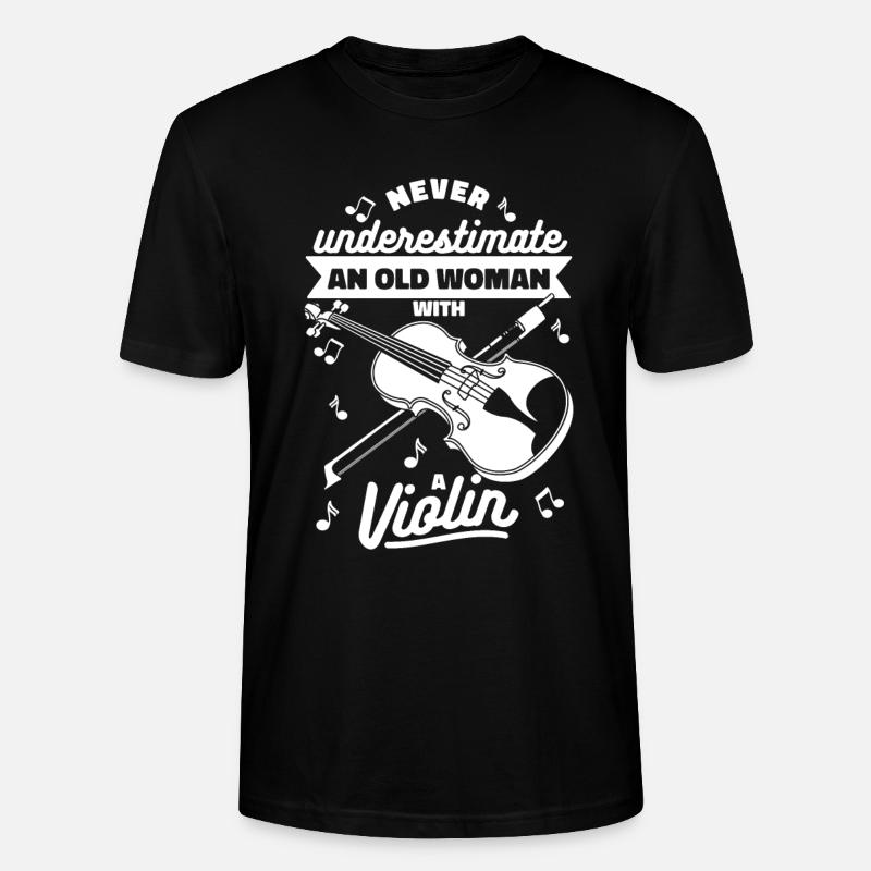 Violon Violon Drôle - T-shirt bio CRAFTER Stanley Stella Unisexe - noir