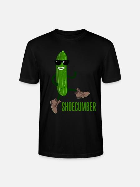 Cucumber with shoes Shoecumber cucumbers - Stanley/Stella CRAFTER Unisex Organic T-Shirt - black