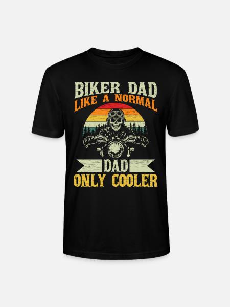 Motorrad Papa Biker - Stanley/Stella Unisex Bio-T-Shirt CRAFTER - Schwarz