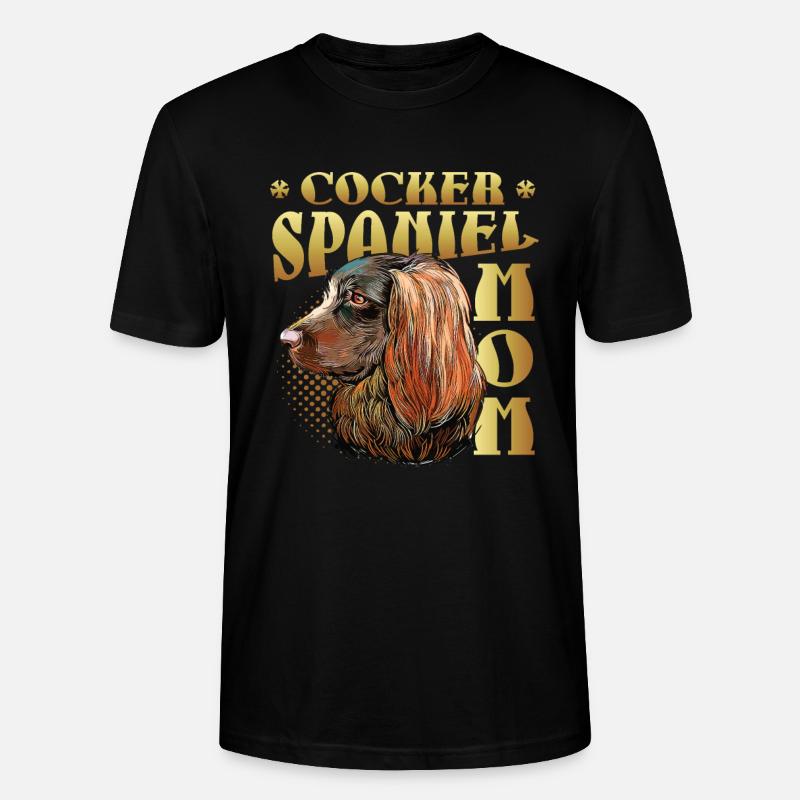 Cocker Spaniel Mom - Stanley/Stella Unisex Bio-T-Shirt CRAFTER - Schwarz