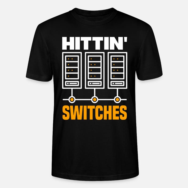 Hittin' Switches Network Admin - Stanley/Stella Unisex Bio-T-Shirt CRAFTER - Schwarz