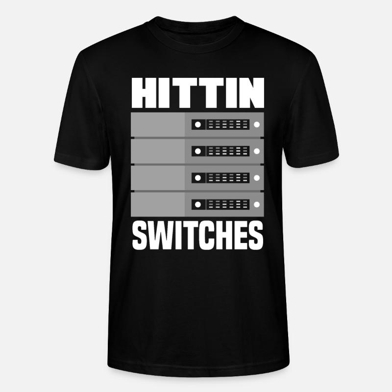 Hittin' Switches Network Admin - Stanley/Stella Unisex Bio-T-Shirt CRAFTER - Schwarz