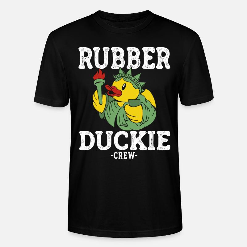 Canard en caoutchouc Canard jaune Équipage Baignade Canards Canards Canards - T-shirt bio CRAFTER Stanley Stella Unisexe - noir