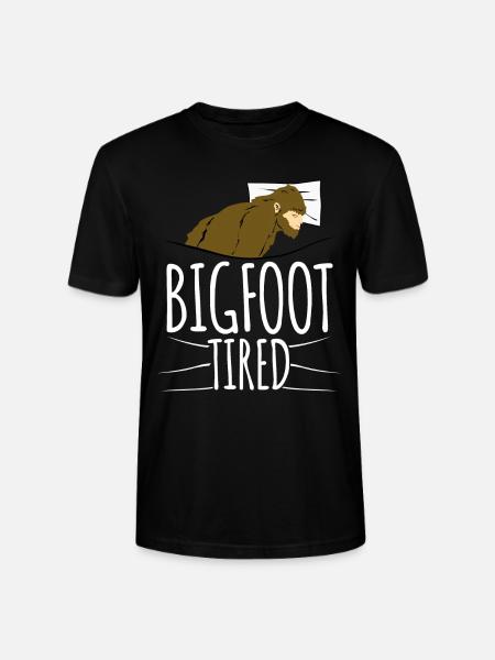 Bigfoot is tired - Stanley/Stella Unisex Bio-T-Shirt CRAFTER - Schwarz