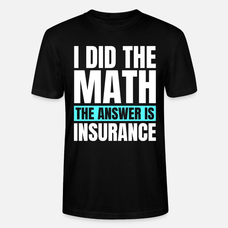 Drôle d’agent d’assurance disant - T-shirt bio CRAFTER Stanley Stella Unisexe - noir