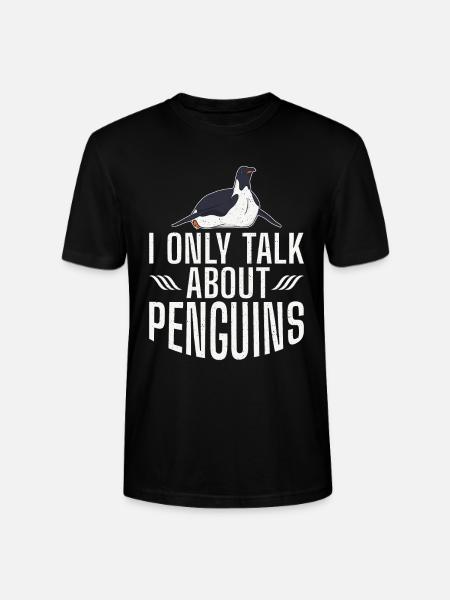 Pinguinliebhaber Pinguin Geschenke - Stanley/Stella Unisex Bio-T-Shirt CRAFTER - Schwarz