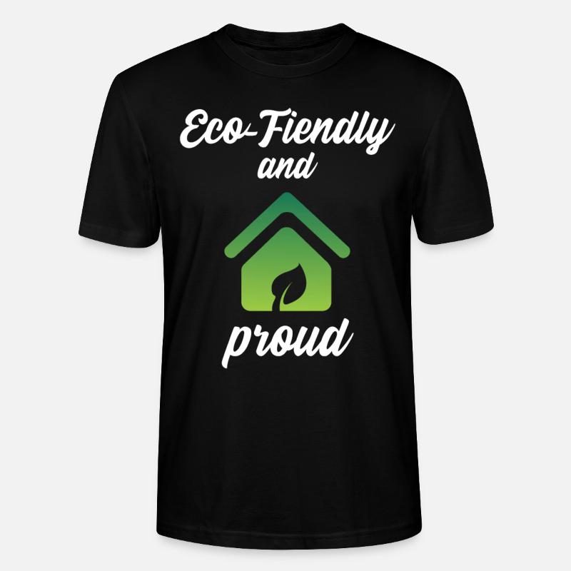 Eco-Friendly and Proud - Stanley/Stella Unisex Bio-T-Shirt CRAFTER - Schwarz