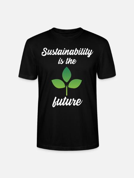 Sustainability is the future - Stanley/Stella CRAFTER Unisex Organic T-Shirt - black