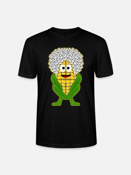 Mais Popcorn - Stanley/Stella Unisex Bio-T-Shirt CRAFTER - Schwarz